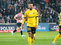 Alan Czerwinski participates in the game between KS Cracovia and GKS Katowice in Krakow, Poland, on November 9, 2024. This is a PKO BP Ekstr...