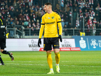 Sebastian Bergier participates in the game between KS Cracovia and GKS Katowice in Krakow, Poland, on November 9, 2024. This is a PKO BP Eks...