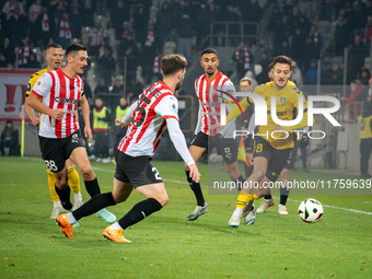 A PKO BP Ekstraklasa game takes place between KS Cracovia and GKS Katowice in Krakow, Poland, on November 9, 2024, at Cracovia Stadium. (