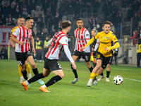 A PKO BP Ekstraklasa game takes place between KS Cracovia and GKS Katowice in Krakow, Poland, on November 9, 2024, at Cracovia Stadium. (