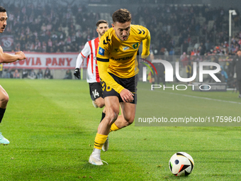 Borja Galan participates in the game between KS Cracovia and GKS Katowice in Krakow, Poland, on November 9, 2024. This is a PKO BP Ekstrakla...