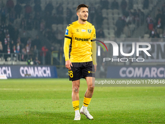 Borja Galan participates in the game between KS Cracovia and GKS Katowice in Krakow, Poland, on November 9, 2024. This is a PKO BP Ekstrakla...