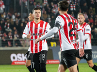 Mateusz Bochniak participates in the game between KS Cracovia and GKS Katowice in Krakow, Poland, on November 9, 2024. This is a PKO BP Ekst...