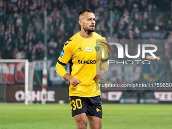 Alan Czerwinski participates in the game between KS Cracovia and GKS Katowice in Krakow, Poland, on November 9, 2024. This is a PKO BP Ekstr...