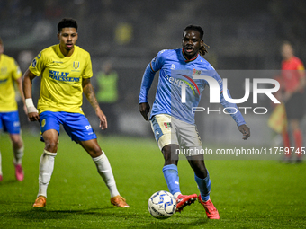 NEC defender Brayann Pereira plays during the match between RKC and NEC at the Mandemakers Stadium in Waalwijk, Netherlands, on November 9,...