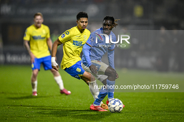 NEC defender Brayann Pereira plays during the match between RKC and NEC at the Mandemakers Stadium in Waalwijk, Netherlands, on November 9,...