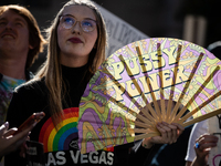 Hundreds demonstrate outside The Heritage Foundation for reproductive rights following the election of Donald Trump to be the next President...