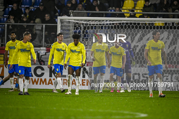 Players of RKC are disappointed after the goal of NEC during the match RKC - NEC at the Mandemakers Stadium in Waalwijk, Netherlands, on Nov...