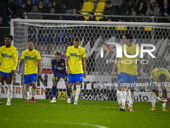 Players of RKC are disappointed after the goal of NEC during the match RKC - NEC at the Mandemakers Stadium in Waalwijk, Netherlands, on Nov...