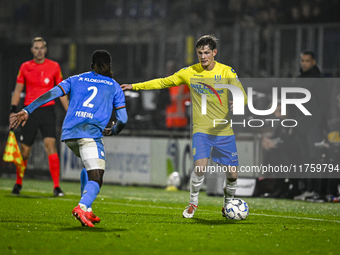 RKC defender Luuk Wouters plays during the match between RKC and NEC at the Mandemakers Stadium in Waalwijk, Netherlands, on November 9, 202...