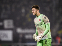 NEC goalkeeper Robin Roefs celebrates the 0-2 goal during the match between RKC and NEC at the Mandemakers Stadium in Waalwijk, Netherlands,...