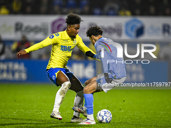 RKC defender Godfried Roemeratoe plays during the match between RKC and NEC at the Mandemakers Stadium in Waalwijk, Netherlands, on November...