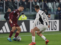 Nikola Vlasic participates in the Serie A 2024-2025 match between Juventus and Torino in Turin, Italy, on November 9, 2024 (