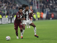 Valentino Lazaro participates in the Serie A 2024-2025 match between Juventus and Torino in Turin, Italy, on November 9, 2024. (