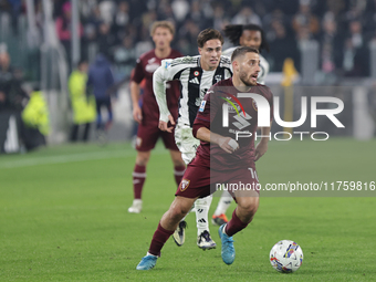 Nikola Vlasic participates in the Serie A 2024-2025 match between Juventus and Torino in Turin, Italy, on November 9, 2024 (