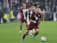 Nikola Vlasic participates in the Serie A 2024-2025 match between Juventus and Torino in Turin, Italy, on November 9, 2024 (