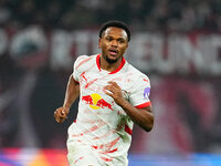 Lois Openda of Leipzig  looks on during the Bundesliga match between RB Leipzig and Borussia Mönchengladbach at Red Bull arena, Leipzig, Ger...