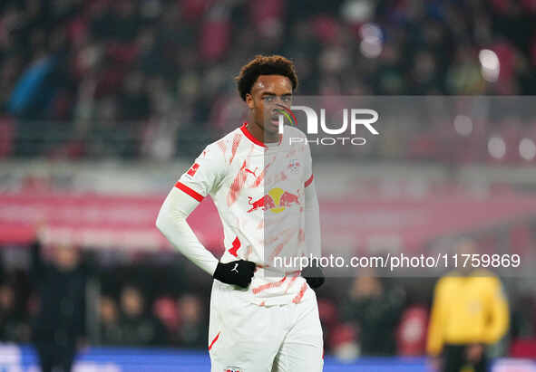 Assan Ouedraogo of Leipzig  looks on during the Bundesliga match between RB Leipzig and Borussia Mönchengladbach at Red Bull arena, Leipzig,...