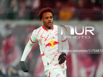 Assan Ouedraogo of Leipzig  looks on during the Bundesliga match between RB Leipzig and Borussia Mönchengladbach at Red Bull arena, Leipzig,...