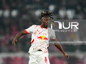 Amadou Haidara of Leipzig  looks on during the Bundesliga match between RB Leipzig and Borussia Mönchengladbach at Red Bull arena, Leipzig,...