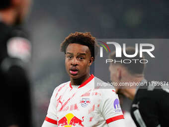 Assan Ouedraogo of Leipzig  looks on during the Bundesliga match between RB Leipzig and Borussia Mönchengladbach at Red Bull arena, Leipzig,...