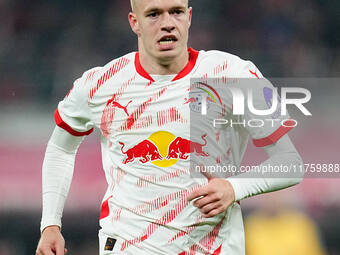 Arthur Vermeeren of Leipzig  looks on during the Bundesliga match between RB Leipzig and Borussia Mönchengladbach at Red Bull arena, Leipzig...