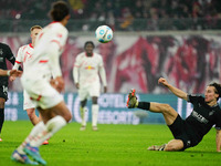 Rocco Reitz of Borussia Monchengladbach  controls the ball during the Bundesliga match between RB Leipzig and Borussia Mönchengladbach at Re...