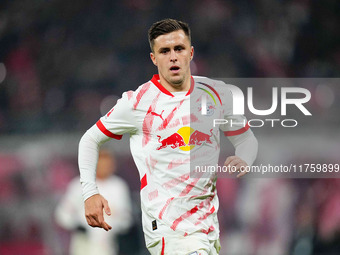 Christoph Baumgartner of Leipzig  looks on during the Bundesliga match between RB Leipzig and Borussia Mönchengladbach at Red Bull arena, Le...