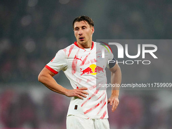 Willi Orban of Leipzig  looks on during the Bundesliga match between RB Leipzig and Borussia Mönchengladbach at Red Bull arena, Leipzig, Ger...