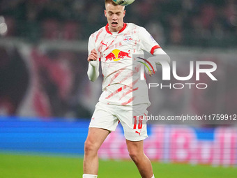 Arthur Vermeeren of Leipzig  controls the ball during the Bundesliga match between RB Leipzig and Borussia Mönchengladbach at Red Bull arena...