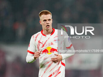 Arthur Vermeeren of Leipzig  looks on during the Bundesliga match between RB Leipzig and Borussia Mönchengladbach at Red Bull arena, Leipzig...