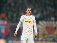 Lukas Klostermann of Leipzig  looks on during the Bundesliga match between RB Leipzig and Borussia Mönchengladbach at Red Bull arena, Leipzi...