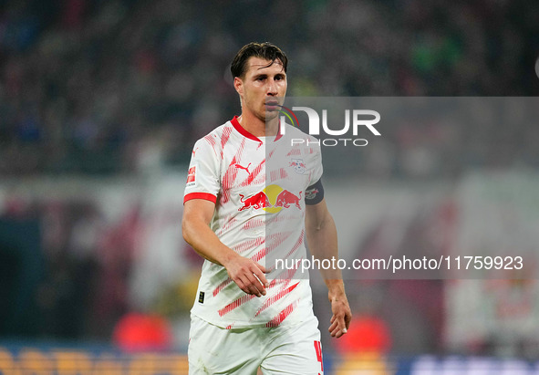 Willi Orban of Leipzig  looks on during the Bundesliga match between RB Leipzig and Borussia Mönchengladbach at Red Bull arena, Leipzig, Ger...