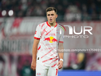 Christoph Baumgartner of Leipzig  looks on during the Bundesliga match between RB Leipzig and Borussia Mönchengladbach at Red Bull arena, Le...