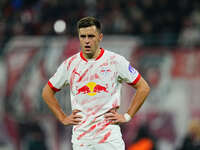 Christoph Baumgartner of Leipzig  looks on during the Bundesliga match between RB Leipzig and Borussia Mönchengladbach at Red Bull arena, Le...