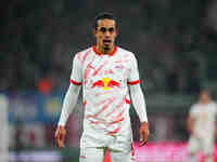 Yussuf Poulsen of Leipzig  looks on during the Bundesliga match between RB Leipzig and Borussia Mönchengladbach at Red Bull arena, Leipzig,...