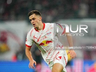 Christoph Baumgartner of Leipzig  looks on during the Bundesliga match between RB Leipzig and Borussia Mönchengladbach at Red Bull arena, Le...