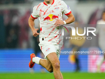 Christoph Baumgartner of Leipzig  looks on during the Bundesliga match between RB Leipzig and Borussia Mönchengladbach at Red Bull arena, Le...