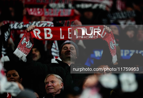  Rb Leipzig fans  during the Bundesliga match between RB Leipzig and Borussia Mönchengladbach at Red Bull arena, Leipzig, Germany on Novembe...