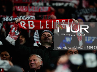  Rb Leipzig fans  during the Bundesliga match between RB Leipzig and Borussia Mönchengladbach at Red Bull arena, Leipzig, Germany on Novembe...