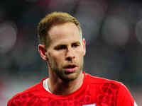 Peter Gulacsi of Leipzig  looks on during the Bundesliga match between RB Leipzig and Borussia Mönchengladbach at Red Bull arena, Leipzig, G...