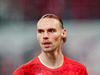 Maarten Vandevoordt of Leipzig  looks on during the Bundesliga match between RB Leipzig and Borussia Mönchengladbach at Red Bull arena, Leip...