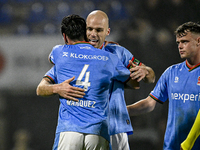 NEC defenders Ivan Marquez and Bram Nuytinck play during the match between RKC and NEC at the Mandemakers Stadium in Waalwijk, Netherlands,...