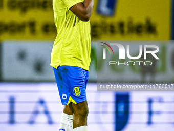 RKC defender Roshon van Eijma plays during the match between RKC and NEC at the Mandemakers Stadium in Waalwijk, Netherlands, on November 9,...