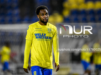 RKC forward Denilho Cleonise plays during the match between RKC and NEC at the Mandemakers Stadium in Waalwijk, Netherlands, on November 9,...