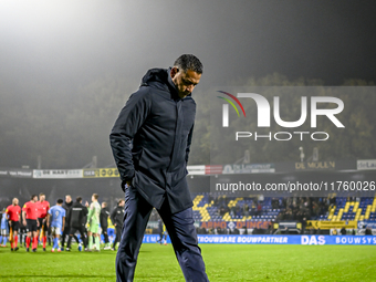 RKC trainer Henk Fraser is present during the match between RKC and NEC at the Mandemakers Stadium for the 2024-2025 season in Waalwijk, Net...