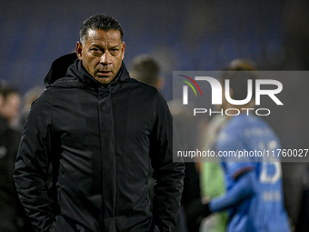 RKC trainer Henk Fraser is present during the match between RKC and NEC at the Mandemakers Stadium for the 2024-2025 season in Waalwijk, Net...