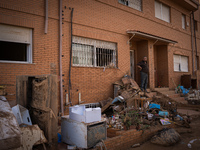 Consequences of flooding caused by the DANA occur in cities near Valencia, Spain, on November 7, 2024. (