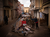 Consequences of flooding caused by the DANA occur in cities near Valencia, Spain, on November 7, 2024. (