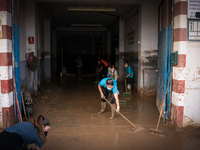 Consequences of flooding caused by the DANA occur in cities near Valencia, Spain, on November 7, 2024. (